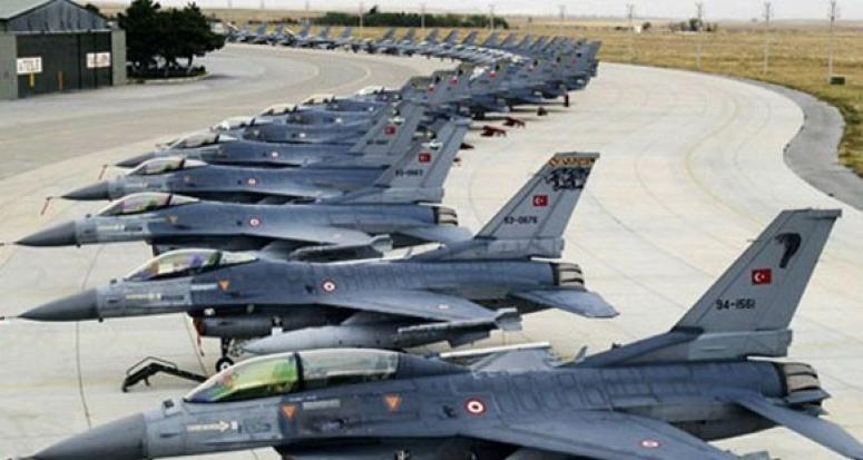 F-16'lar Suriye sınırında kuş uçurtmuyor!