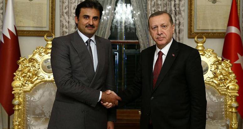 Cumhurbaşkanı Erdoğan, Katar Emiri ile bir araya geldi