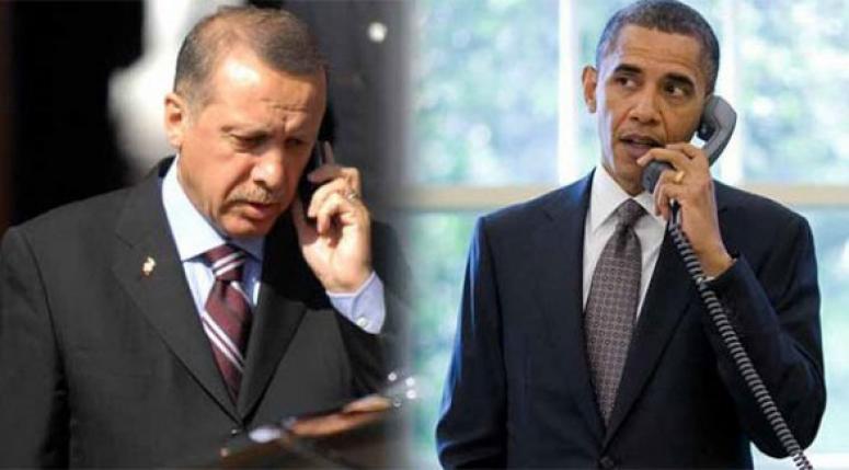 Erdoğan Obama ile telofan görüştü