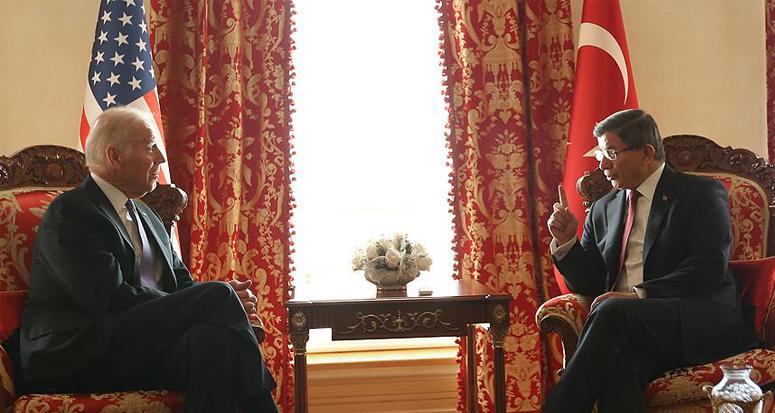 Davutoğlu ile Biden bir araya geldi