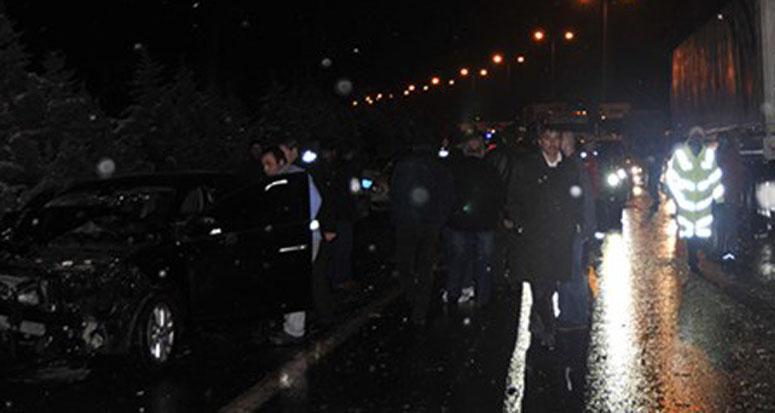 TEM'de 11 araç birbirine girdi