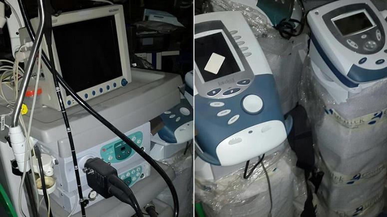 Teröristlerin kullandığı hücre evinde özel hastaneye ait tıbbi cihazlar bulundu