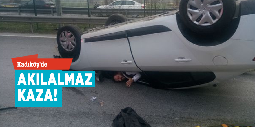 Kadıköy'de akılalmaz kaza!