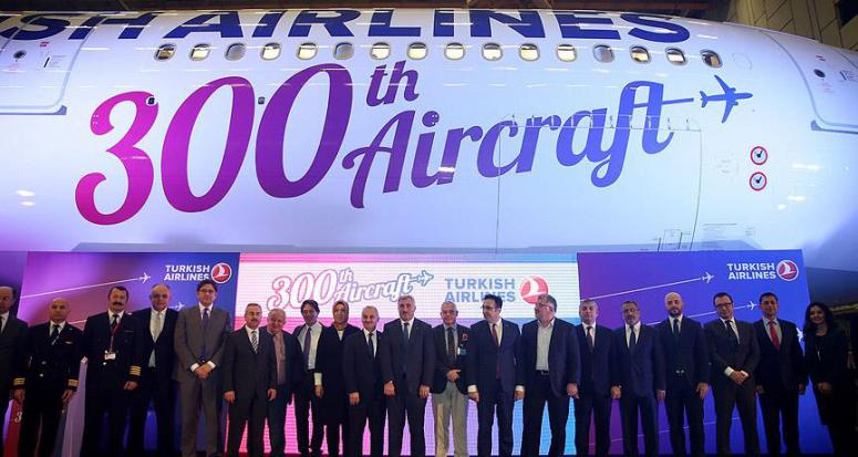 THY filosuna 300. uçağını kattı