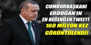 Cumhurbaşkanı Erdoğan'ın tweetlerine büyük ilgi