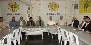 Çubuk Kaymakamı İbrahim Çenet, Çubukspor Kulübünü ziyaret etti.