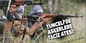 Tunceli'de askerlere taciz ateşi