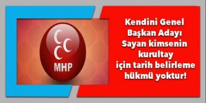 MHP'den 'kurultay' açıklaması