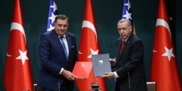 Cumhurbaşkanı Erdoğan, Bosna Hersek Devlet Başkanlığı Konseyi Başkanı Dodik ile ortak basın toplantısında konuştu