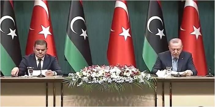 Cumhurbaşkanı Erdoğan, Libya Başbakanı Dibeybe ile ortak basın toplantısında konuştu