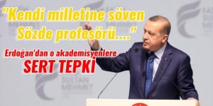 Cumhurbaşkanı Erdoğan'dan o akademisyenlere sert tepki!