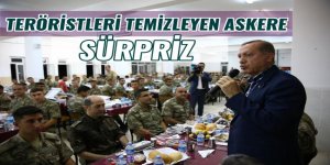 Cumhurbaşkanı Erdoğan, Cizre'de askerlerle birlikte iftar yaptı