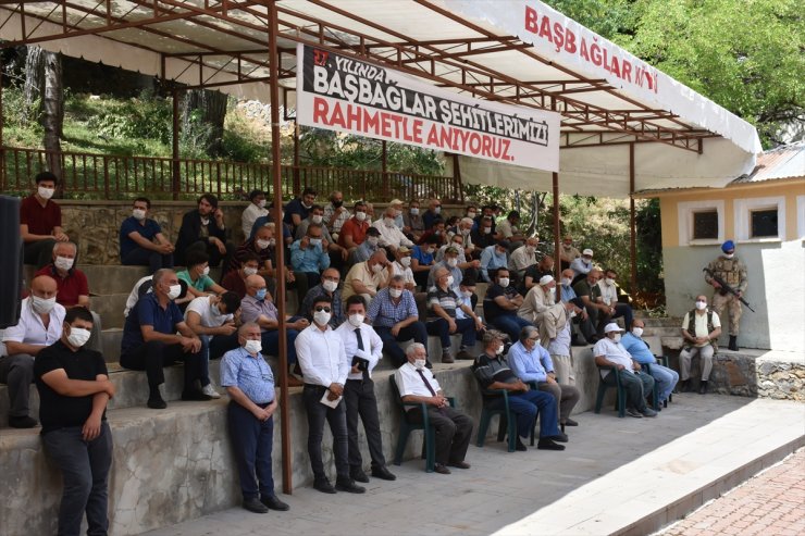 PKK'nın 27 Yıl Önce Başbağlar'da Katlettiği 33 Sivil Törenle Anıldı